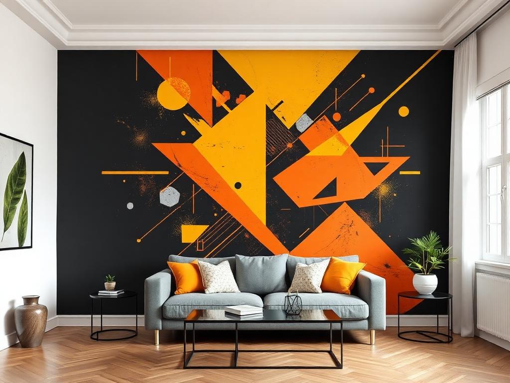 Esempio murales stile Geometrico