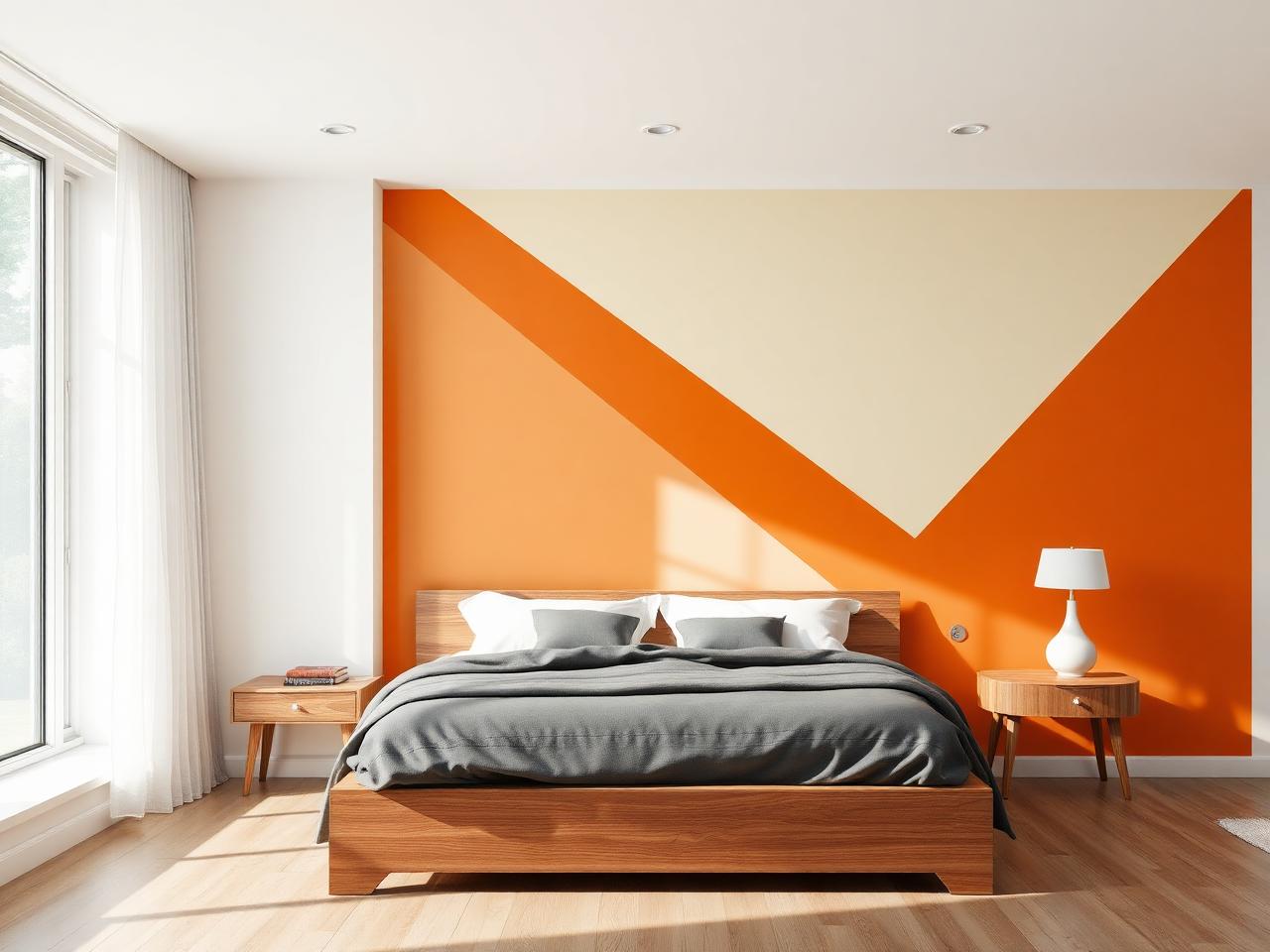 Geometrico bicolore — Camera da letto