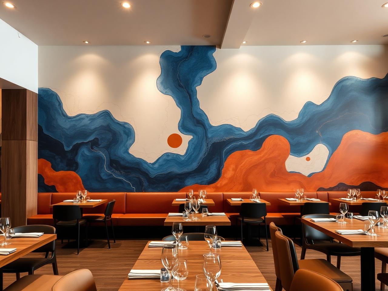 Astratto fluido — Ristorante