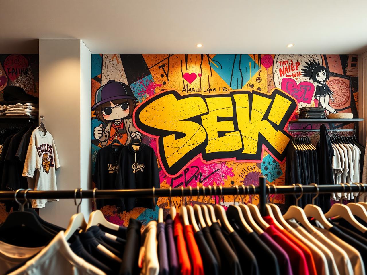 Pop street art — Streetwear store