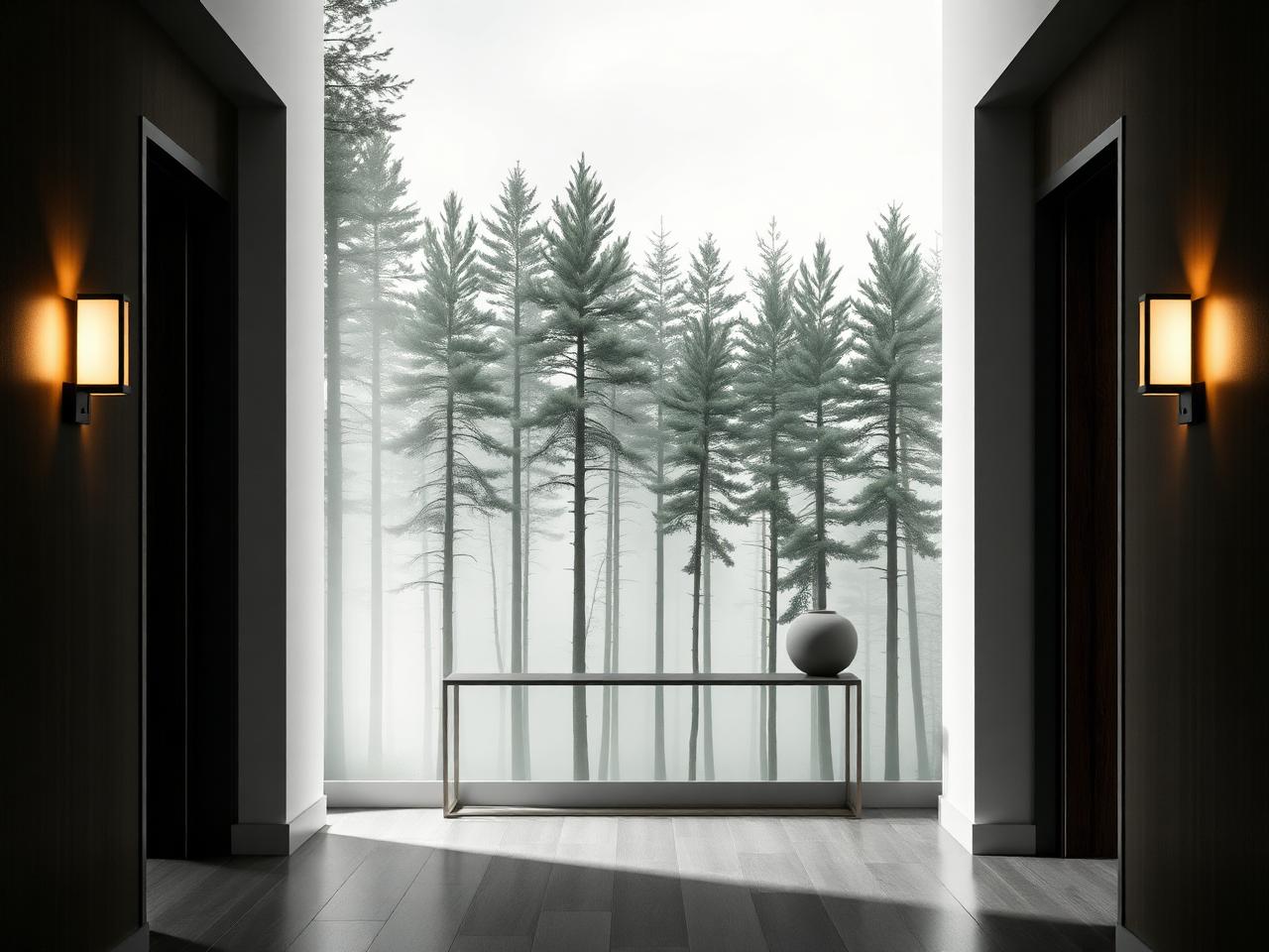 Foresta nebbia — Ingresso